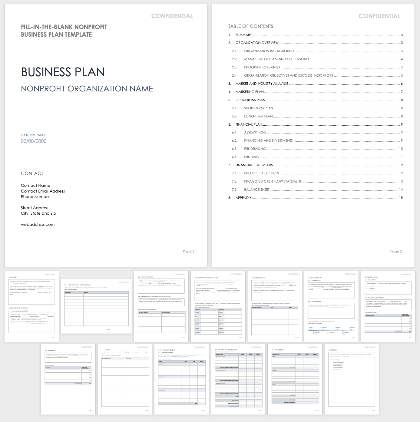 Fill-in-the-Blank Nonprofit Business Plan Template