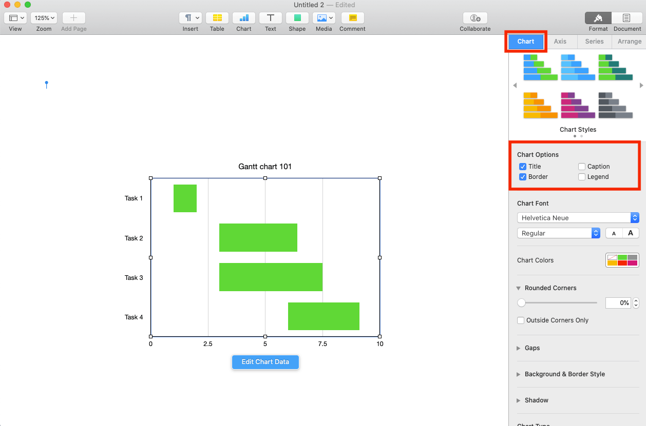 Edit Chart Legend