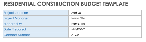 Enter Project Info