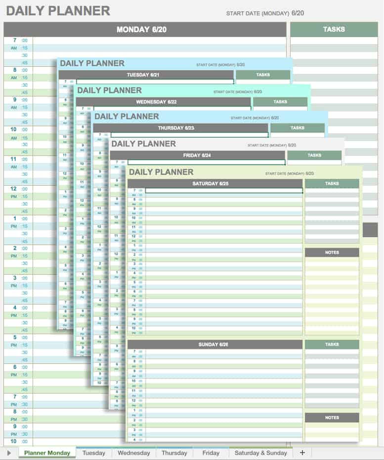 Daily Planner Template