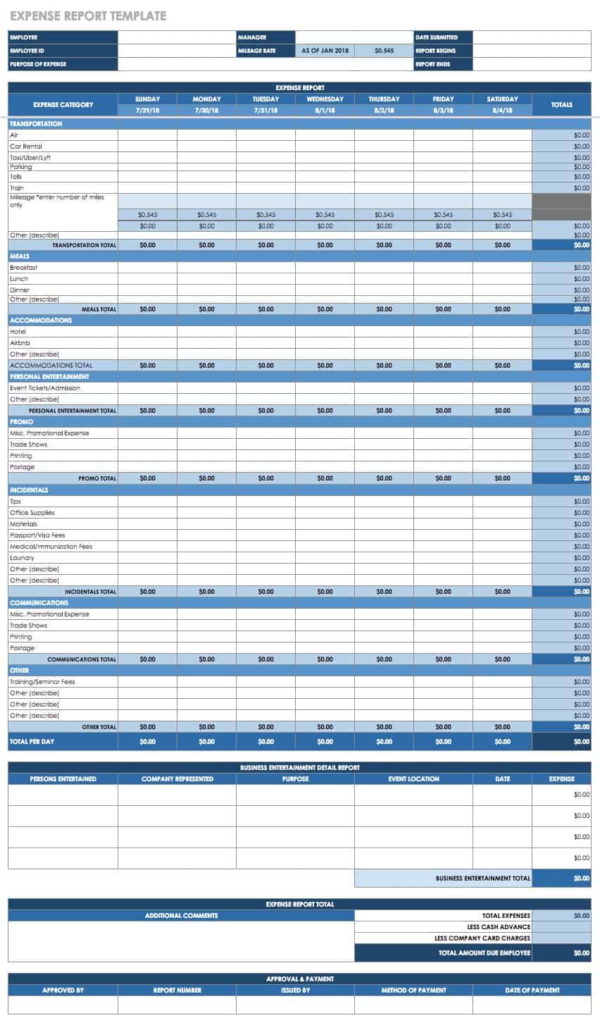 Expense Order Template