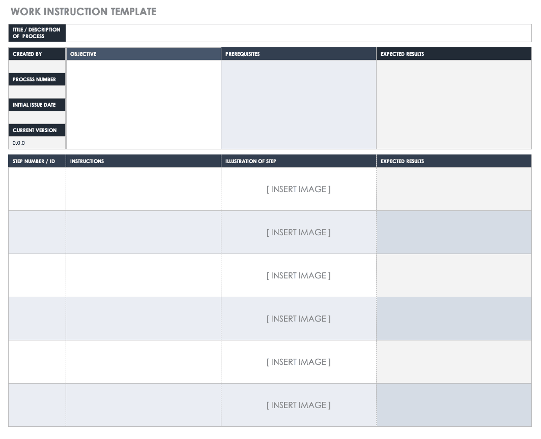 Work Instruction Template