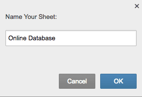 Name your Sheet