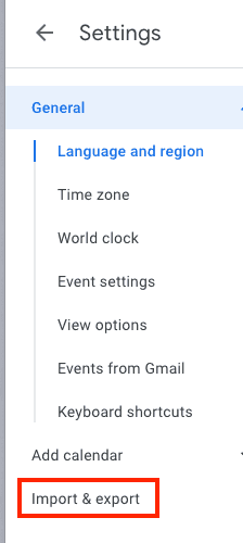 Google Sheets to Excel Export Calendar Import Export 