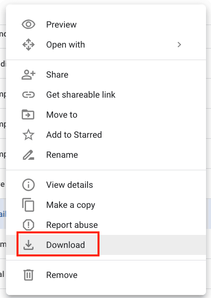 Google Sheets to Excel Export Goggle Drive